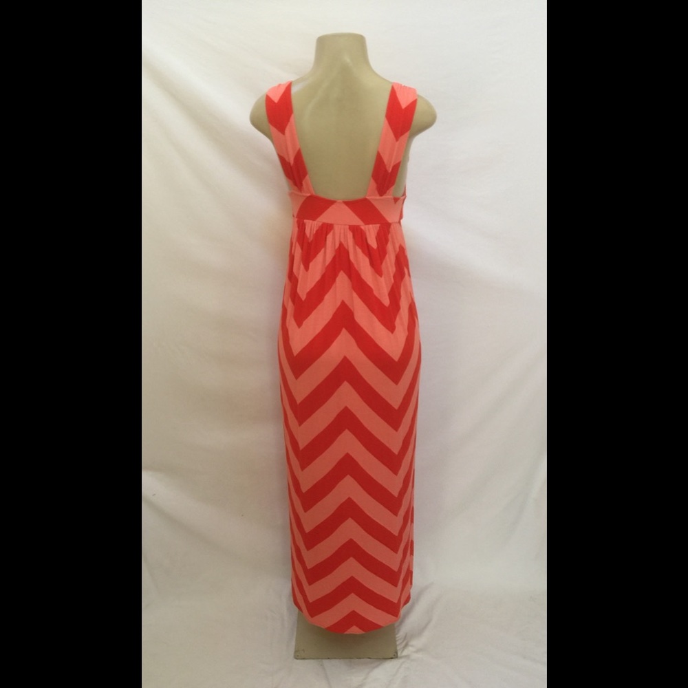 J. Crew Size Medium Chevron Pattern Maxi Dress - image 4